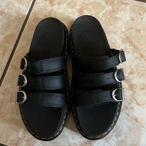 Dr. Martens Black Triple Strap Blaire sandals NWOT